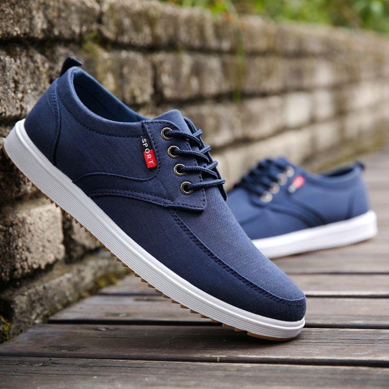 2025 Canvas Sneakers Men Vulcanized Odorless Oxfords Shoes Male Casual Breathable Trainers Sport Shoes Boys Student Plimsolls