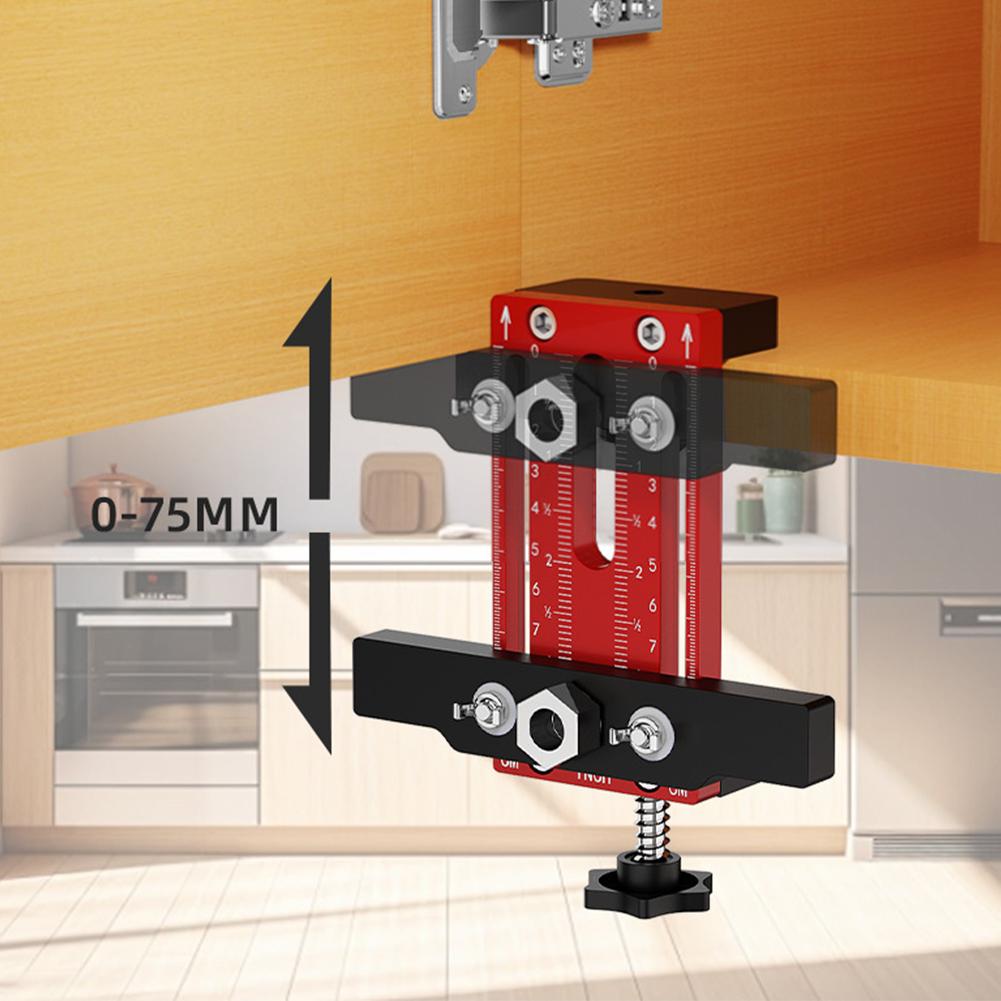 Cabinet Door Mounting Jig, with Support Arm&Clamp, Tool Frame Body Face with Alloy For Installi H4T4