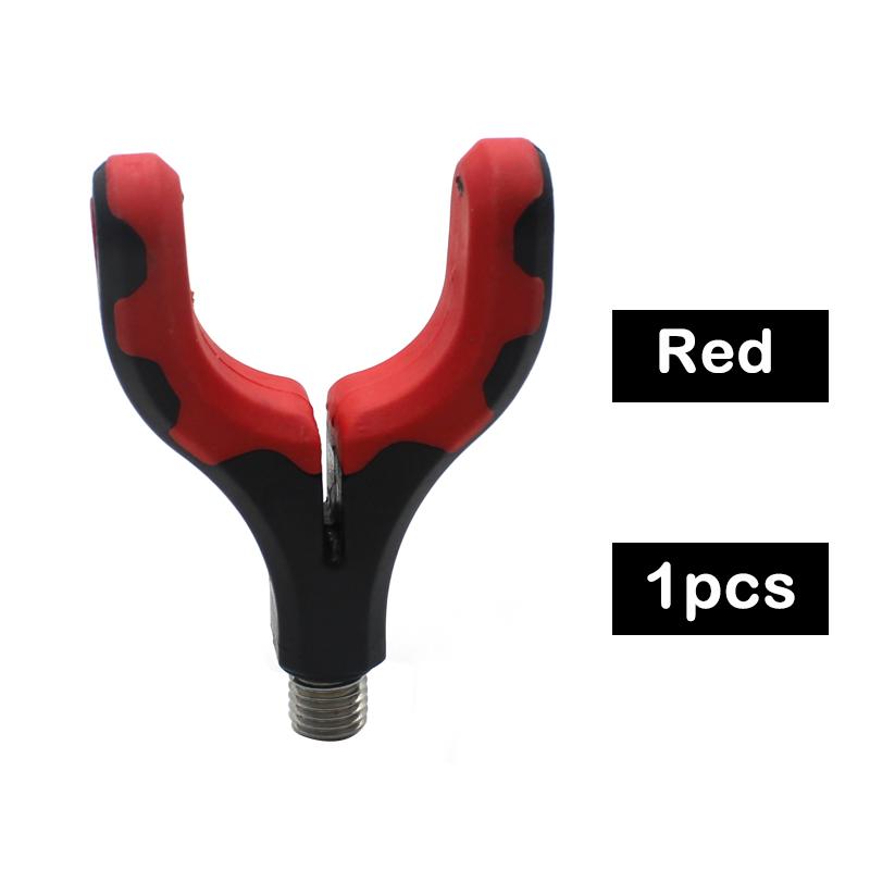 1 шт., рыболовные инструменты, кронштейн с резиновым покрытием, головка, держатель для удочки, зажимы, удочка, рыболовные снасти для карпа, аксессуары, оборудование