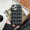 Ins гальванический шоколадный изогнутый блочный чехол для Iphone 14 Pro Max 13 12 11, матовая мягкая противоударная задняя крышка для телефона