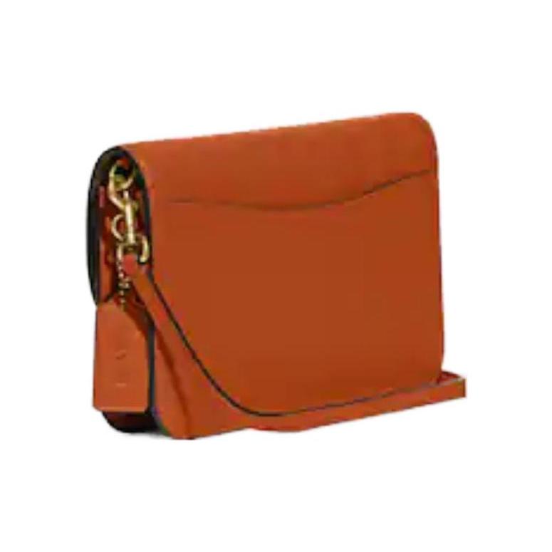 COACH Hayden Polished Grain Leather With Suede Shoulder Bag, Crossbody Bag Women's Canyon Red C5360-B4NL4