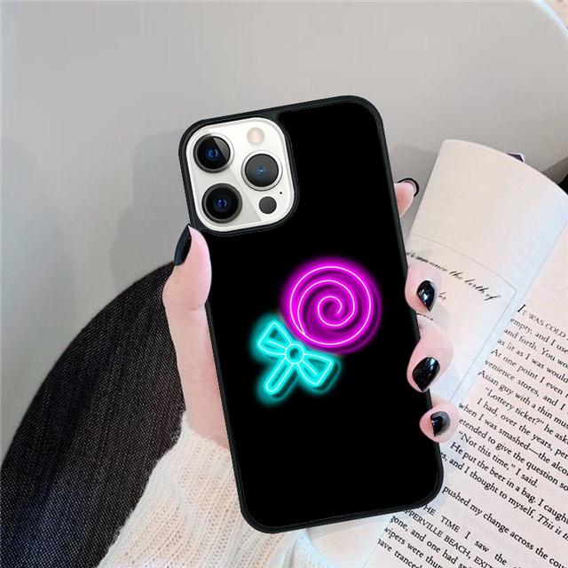 Неоновые огни Чехол-ракушка Для iPhone 17 Air 15 16 14 13 12 Pro Max 11 Pro Max Plus Чехол для телефона
