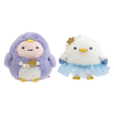 San-X Sumikkogurashi "Пингвинья Лагуна" Набор Мини-Плюшевых Игрушек: Тапиока и Уминеко (Морская ракушка) - Морская ракушка, Лето, Милый, Успокаивающий, Ограниченная серия