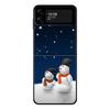 Счастливого Рождества Снеговик Чехол для телефона для Samsung Galaxy Z Flip Z Flip3 5G Z Flip4 Твердый ПК Матовый чехол