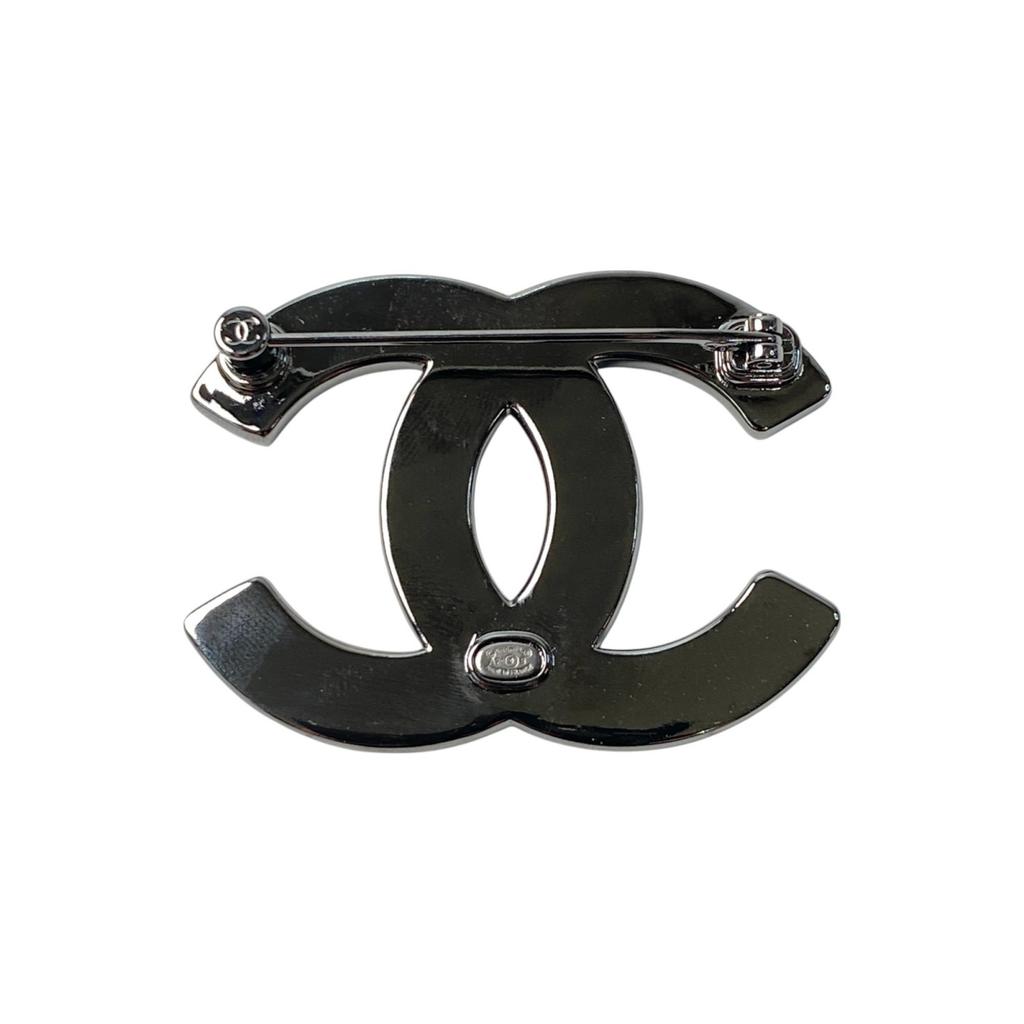Used CHANELBrooch black/white Women