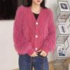 2023 Autumn and Winter New Thickened Jacket Knitted Cardigan Women's Loose Sweater Jacket