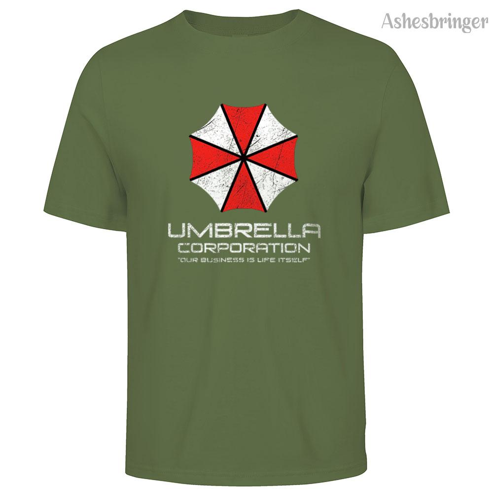 Мужская хлопковая футболка с графикой Umbrella Corporation, уличная повседневная футболка для мужчин и женщин