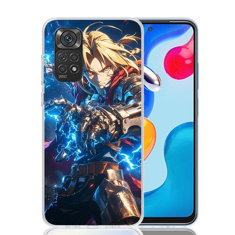 Аниме F-ullmetal A-Alchemist Чехол для телефона для Xiaomi Redmi Note 15 14 13 12S 12 Pro Plus 11S 11E 11 11T 10S 10 Искусство Мягкий Узор Co