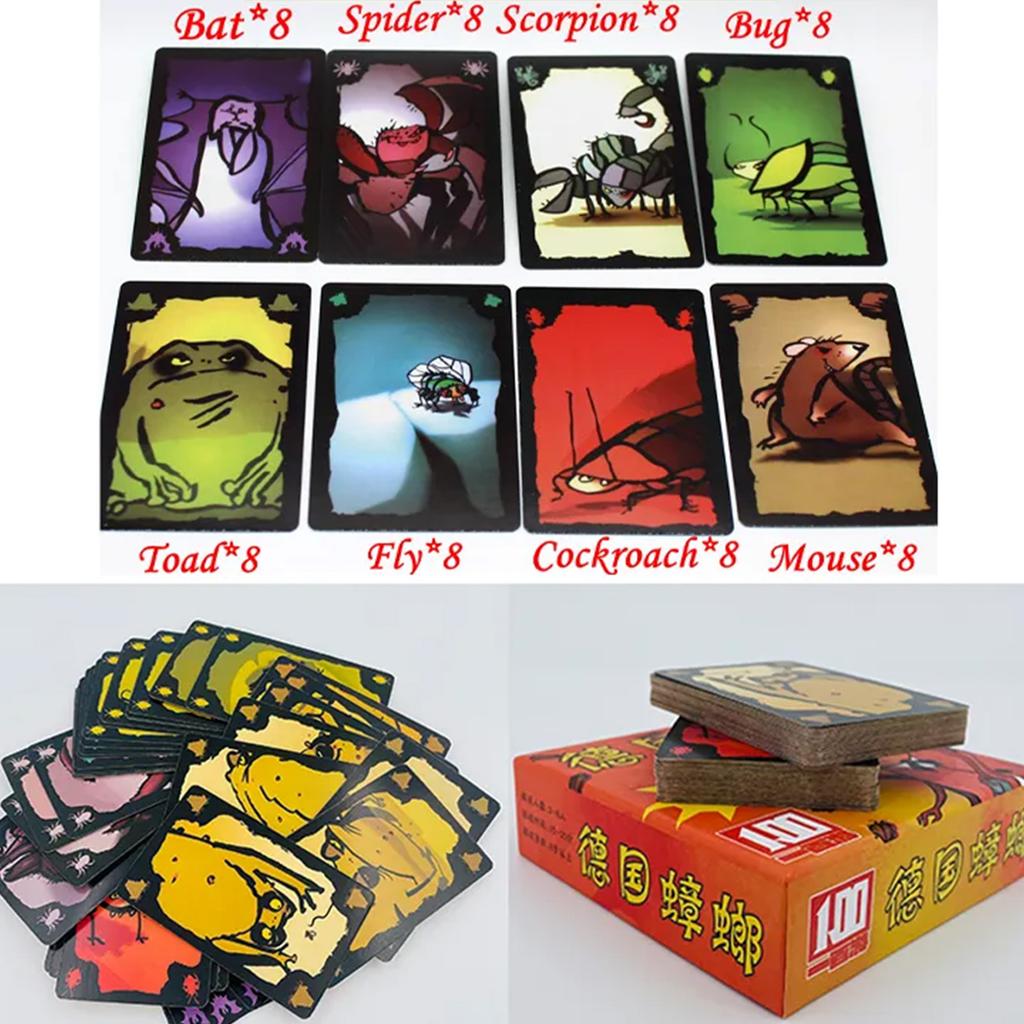 Cockroach Poker Card Game Classic Fast-Paced Tabletop Card Game for Family Gatherings & Game Nights