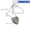 Photo Pendant Heart Locket Necklace Zinc Zinc Alloy Metal Photo Box Pendant  Sweater Chain