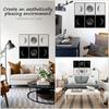 97 Decor Moon Poster Decor - Phases Of The Moon Wall Art, Moon Phase Cycle Art Prints, Vintage Black and White Night Posters for Bedroom Decoration