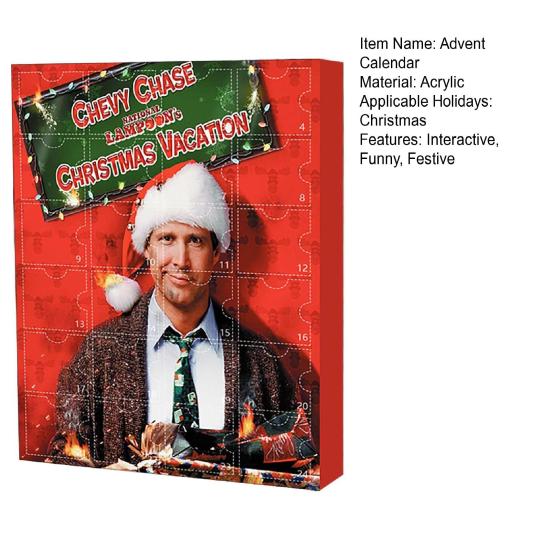 Рождественский адвент-календарь 2024, 24-дневный рождественский календарь обратного отсчета, акриловые праздничные фигурки, подвеска для рождественского домашнего декора