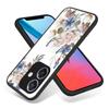 Чехол из закаленного стекла с цветочным рисунком для Vivo Y72 5G Y19 Y29 Y39 Y04 Realme 7 8 10 Pro 14 C63 C61 C75 OPPO A53 A72 Reno 13 13F 14F A3 A5 Чехол с рисунком розы