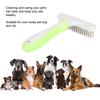 Pet Dog Cat Hairdressing Cleaning Opening Knot Comb Massage Brush with Non Slip Handle(green )