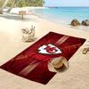 Kansas City Chiefs Print Beach Towel Soft Portable Quick?dry Towel For Pool Summer Vacation Outdoor Sport