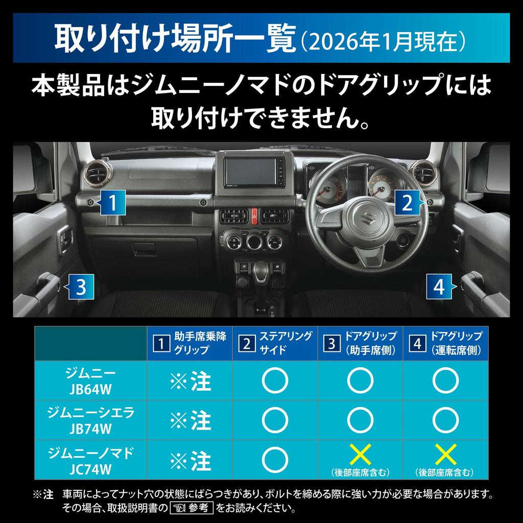 Carmate Distribution Автомобильный держатель для напитков для Suzuki Jimny Jimny Sierra Jimny Nomad Совместим с водительской и пассажирской сторонами Крючок для багажа Для использования на открытом воздухе Бронзовый