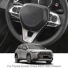 ABS внутренняя отделка рулевого колеса автомобиля с блестками для Toyota Corolla Cross XG10 2022-настоящее время внутреннее украшение авто