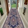 Retro Ethnic Long Corridor Carpet Luxury European Decoration Hallway Rug Non-slip Easy Cleaning Floor Mat Stairway Runners Mats