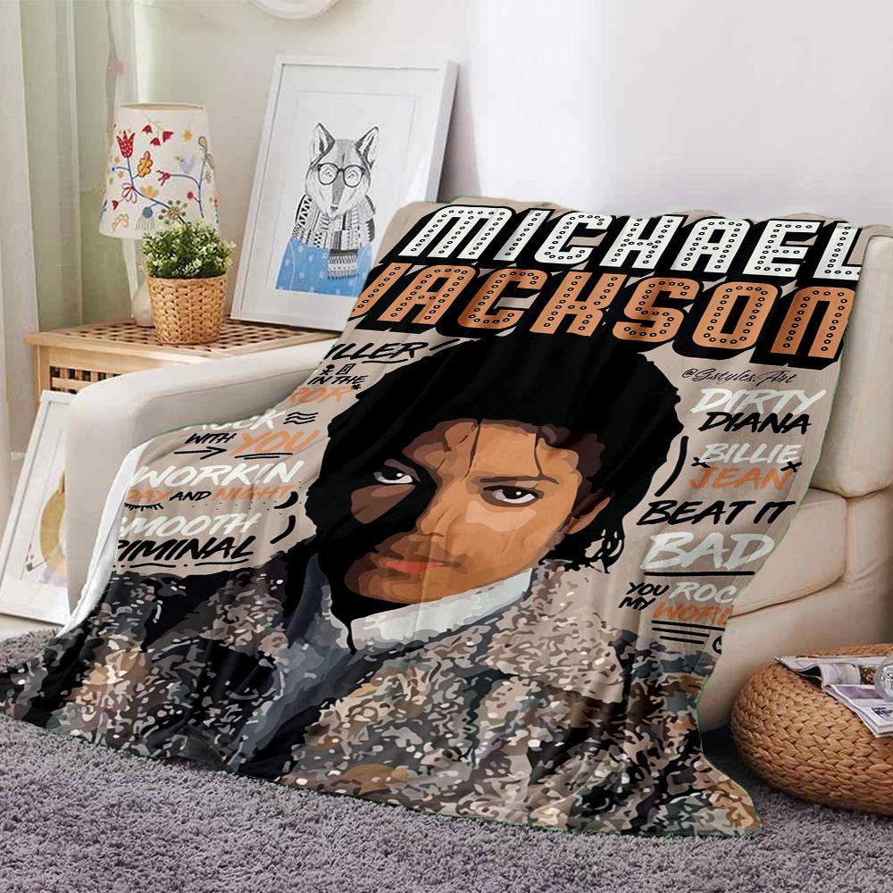 1Pc Michael Jackson Thriller Man Blanket Soft Throw Blanket For Home Bedroom Bed Sofa Travel Office Solid Christmas Blanket