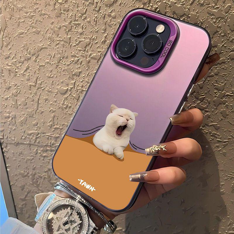 Применимо к чехлу для мобильного телефона Apple 11 iPhone11 матовый 11promax/11/xr жесткий 1/1p кот и собака пара