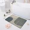 Впитывающий нескользящий коврик Дверной коврик Ванная комната Туалет Пол Душевая комната Коврик для ванной Современный кухонный коврик