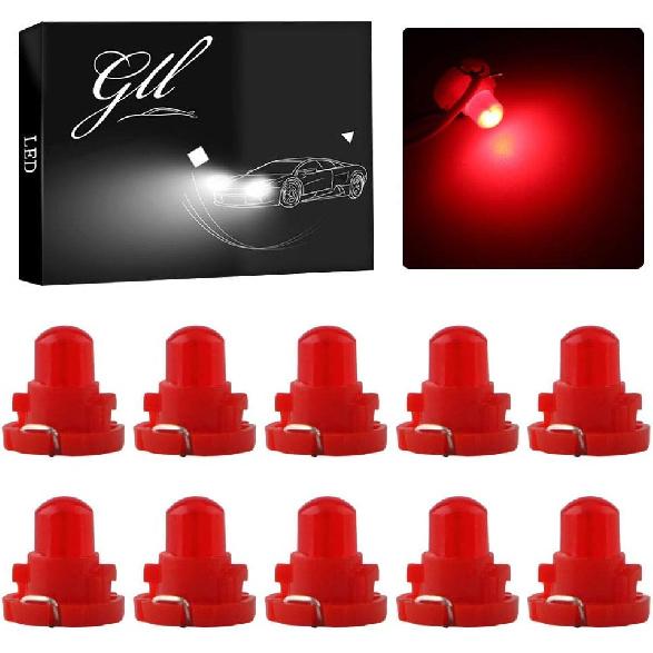 Grandview 10pcs T4.2 COB 1 SMD Led For Dashboard trument Cluster Light Car Light Bulb Side Light Indicator light Interior Panel Bulb Light 12V (Blue)