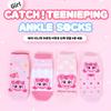 (4Pairs)Детские носки Catch Teenieping Hachu Ping – комплект из 4 пар, сделано в Корее