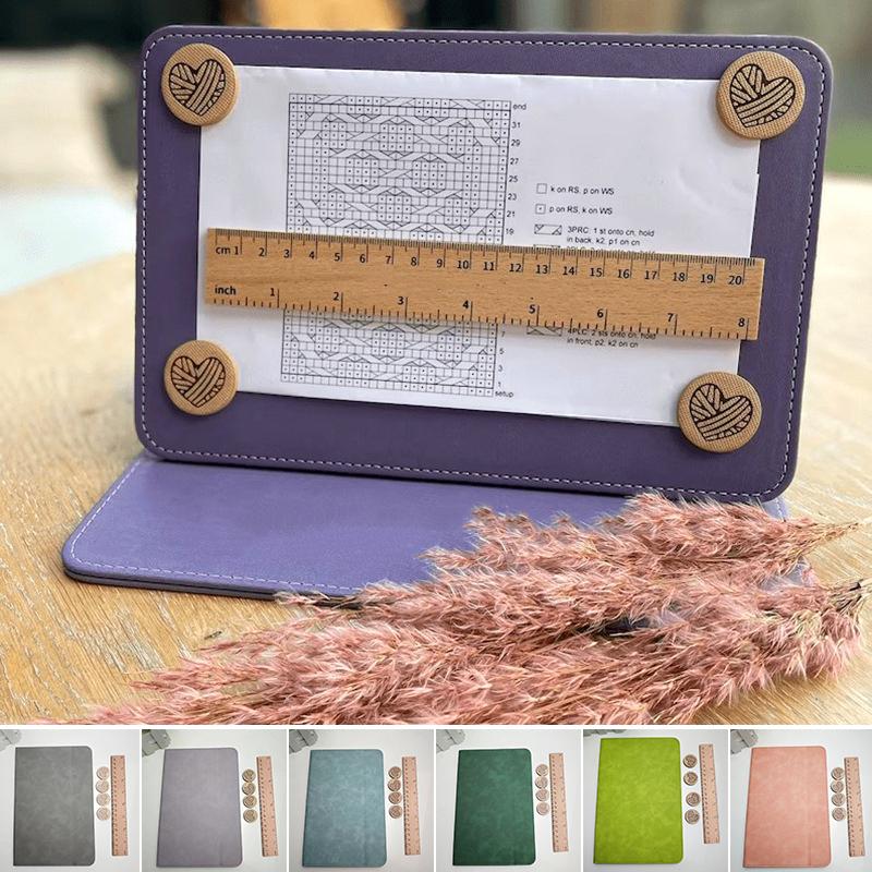 1 набор Складной держатель для схем Идея подарка для вязальщиц Держатель для схем вязания Крючок Несколько вариантов