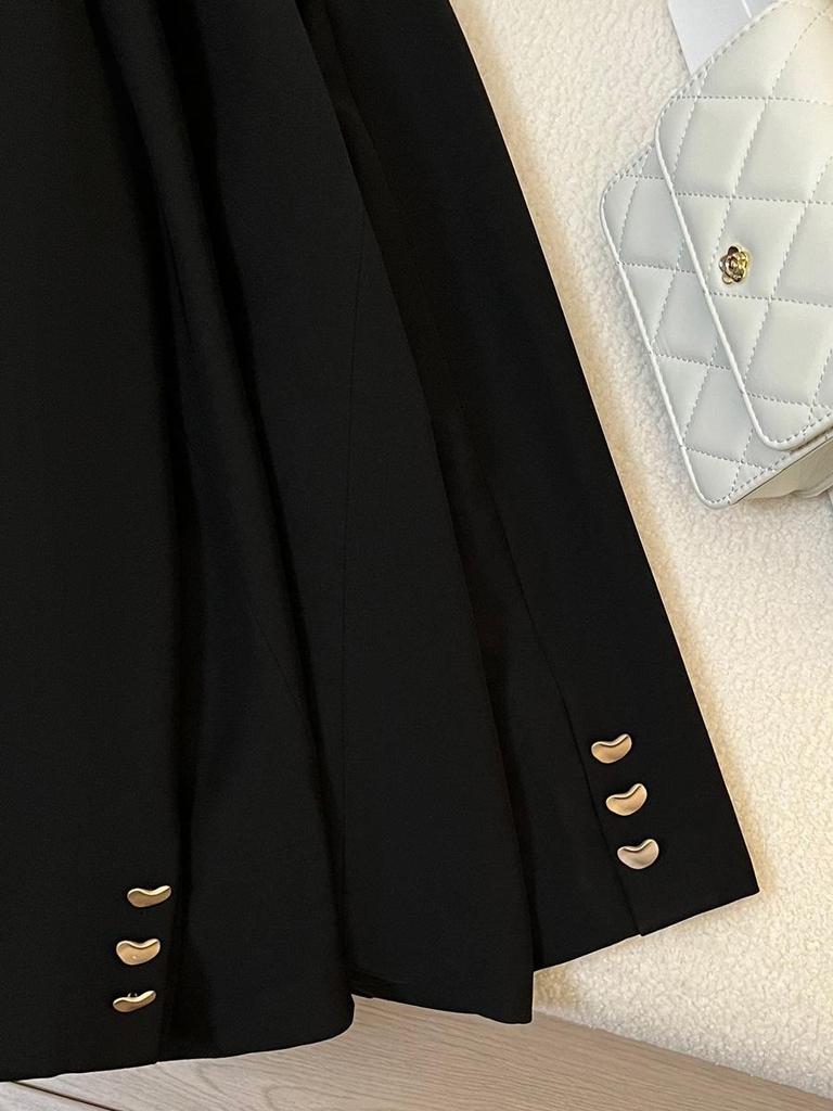 Women's Spring and Autumn High-End Slit Blazer with Turn-Down Collar - Korean Design Fashion Suit Top