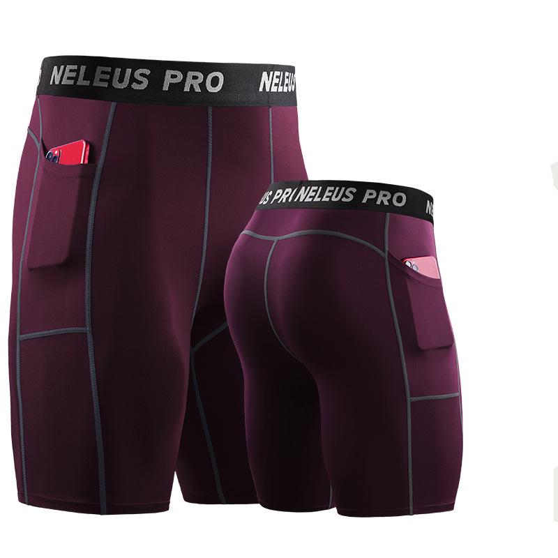 Мужские шорты, спортивные спортивные штаны, компрессионные колготки, однотонная нижняя часть, быстросохнущая одежда