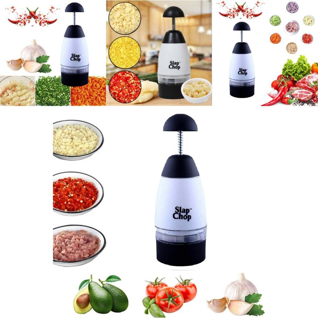 Multi-functional Slap Chop Onion Chopper And Garlic Peeler With Ergonomic Design