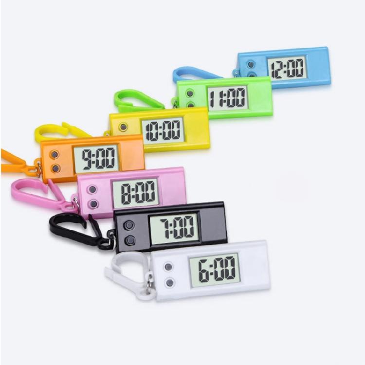 Брелок для электронных часов из АБС-материала для студентов, практичные мини-цифровые часы