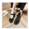 Fashion Small Leather Shoes Women's Spring New Single Shoe Round Toe Thick Sole Casual Simple Comfortable Versatile Women's Shoes
