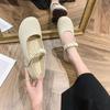 Мягкая подошва мягкая поверхность модная обувь круглый носок весна и лето новые без шнурков на плоской подошве туфли-слипоны мамины туфли