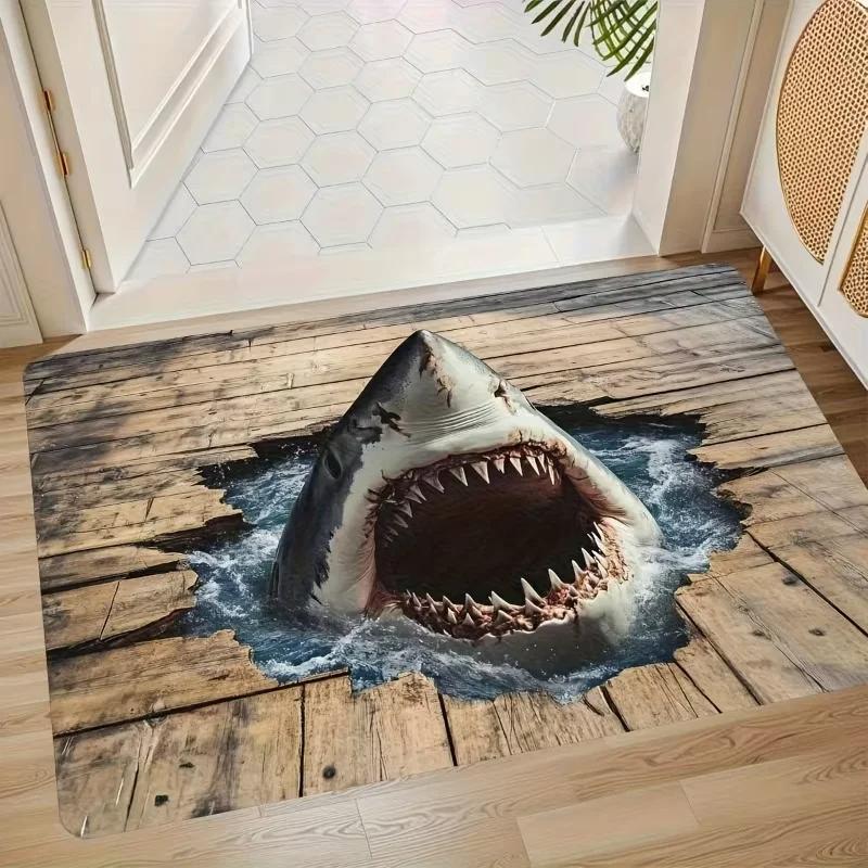 2D Flat Optical Illusion Non Slip Doormat Easy To Clean For Front Door Entryway Bedroom Laundry Room Home Area Rug