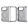 Business Translucent Matte with Ring Stand Magnetic Wireless Charger Phone Cover for IPhone Duo Shockproof Anti Scratch PC Hard Protective Cover