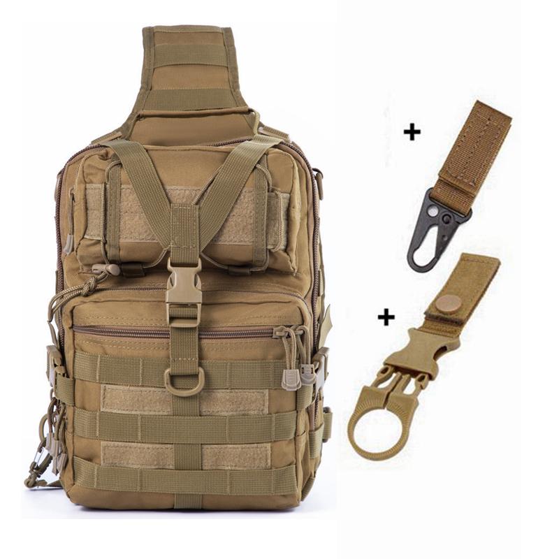 900D Tactical Shoulder Bag 20L Sling Backpack Outdoor Chest Bag Molle Camping Cycling Trekking Fishing Hiking EDC Backpack