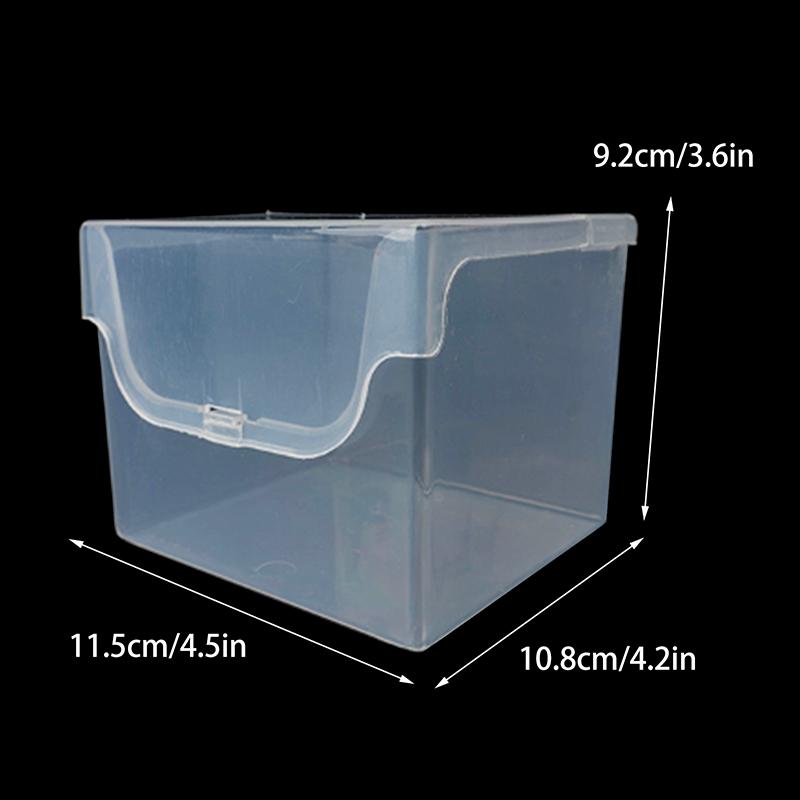 Новая прозрачная пластиковая коробка для хранения фотокарточек, маленькая коробка для хранения карточек, настольный органайзер, классификационная коробка, канцелярские принадлежности