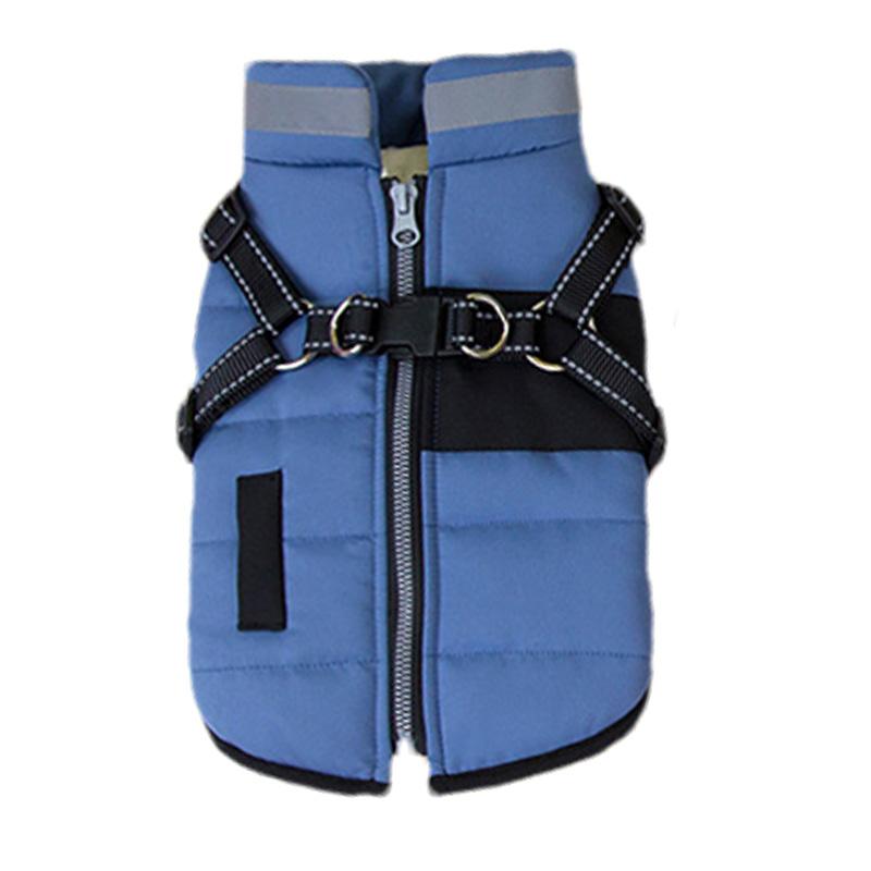 Зимняя теплая куртка для домашних собак с D-образным кольцом, светоотражающая одежда для собак маленьких и средних пород, одежда для щенков, товары для животных