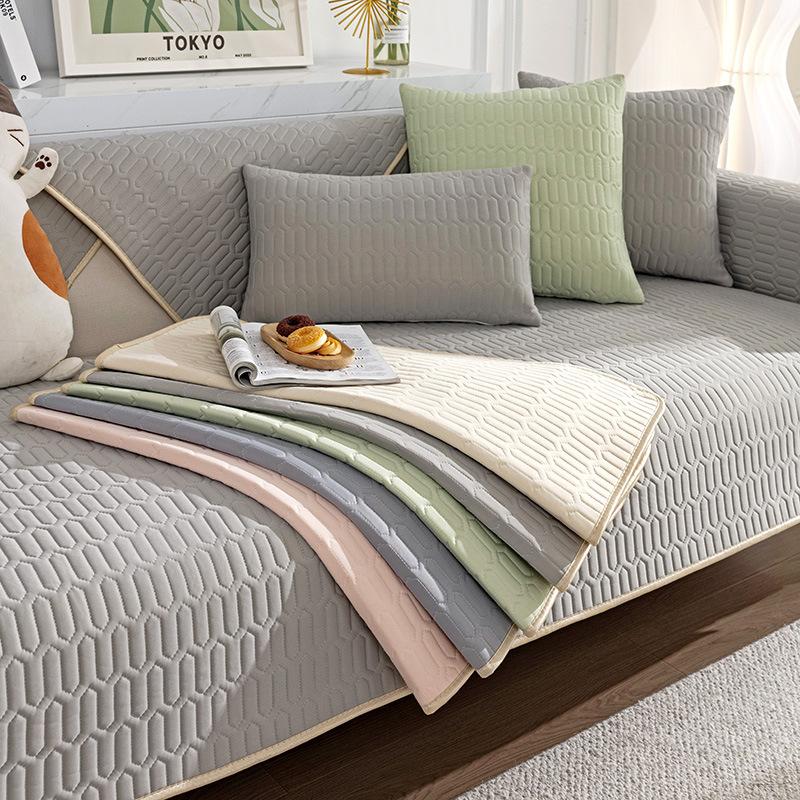 Ice Silk Sofa Cushion Four Seasons Universal Non-Slip Mat Sofa Cover Slipcover Summer Summer High-End Cover Cloth