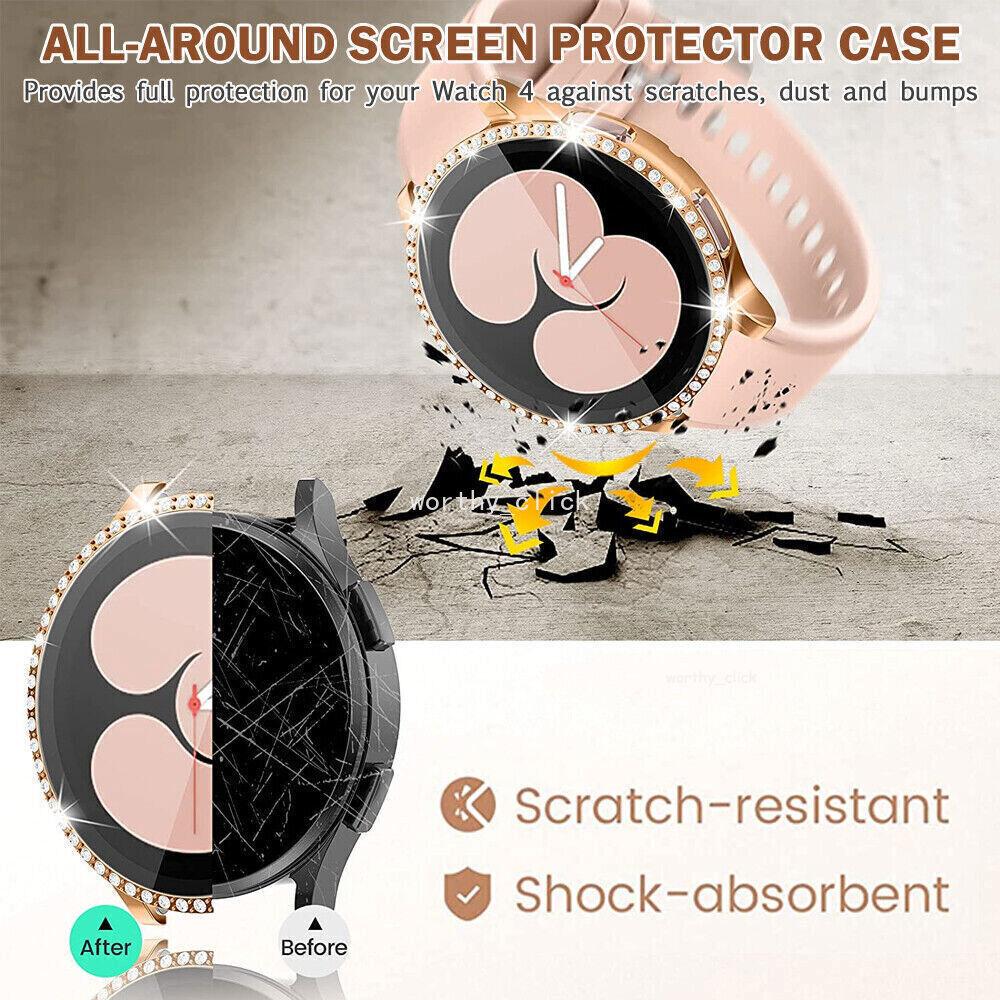 Для Samsung Galaxy Watch 4 5 40/44 мм защитная пленка из закаленного стекла, чехол для экрана