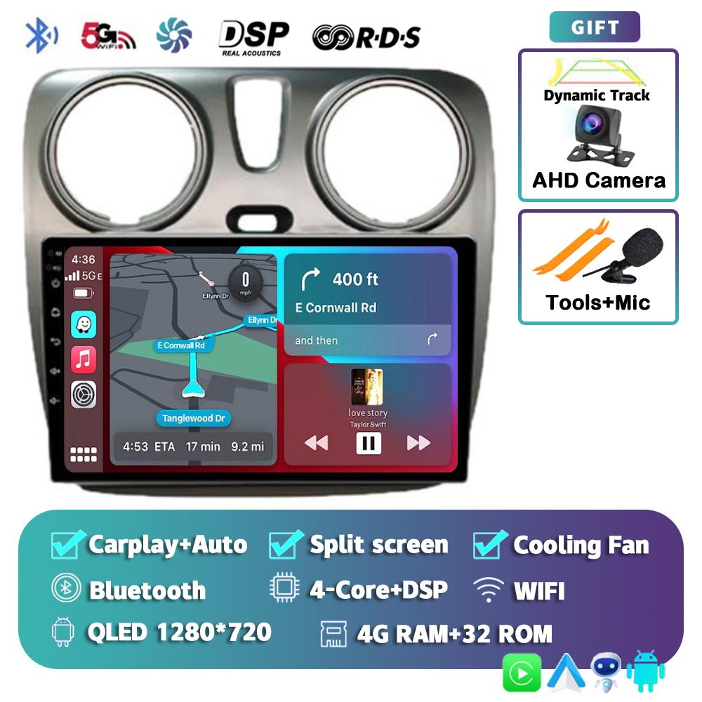 Android 14 Carplay Auto WIFI+4G для Renault Lodgy Dacia Dokker 2012-2020 Автомобильный Радио Мультимедиа Видео Плеер Навигация GPS Стерео