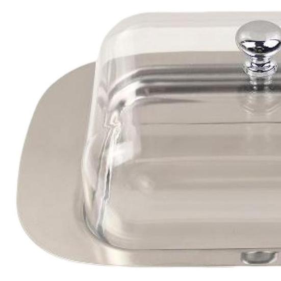 Stainless Steel Butter Box with Lid Airtight Butter Dish for Countertop Fridge Butter Keeper Tray for Cream Cheese