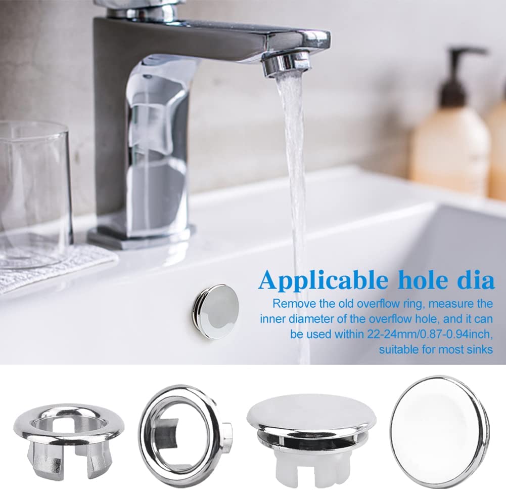 5/3/1 шт. Пластиковые круглые крышки сливных отверстий с переливом для кухни и ванной комнаты, накладка для раковины, кольца перелива для раковины