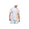 Originals Trefoil All-Over Print Casual Crew Neck Short Sleeve T-Shirt Men Tops Light-Blue HC2131