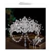 Crown Tiara Bride Crystal Eyebrow Pendant High-End Atmospheric Luxury Wedding Princess Crown Wedding Studio Accessories