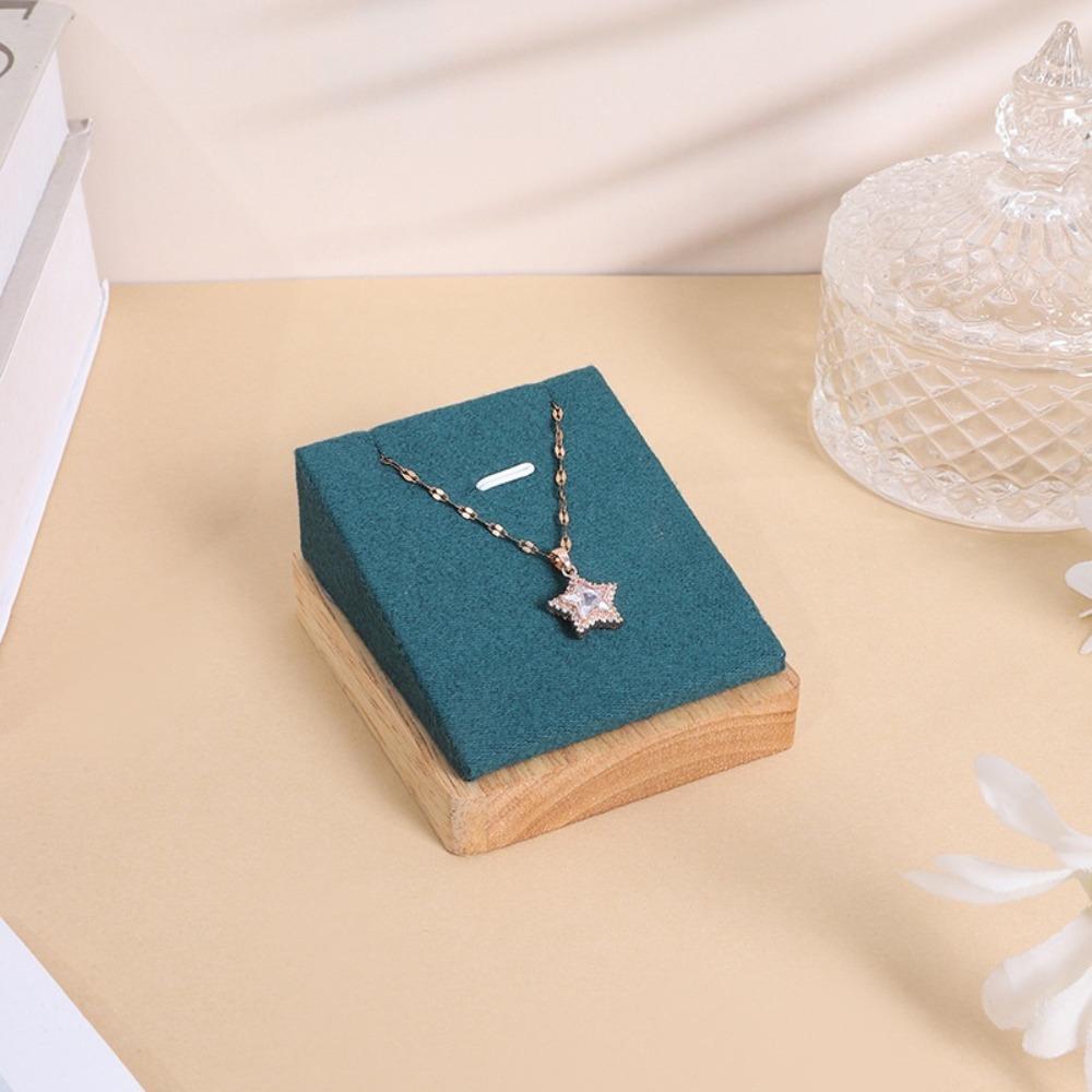 Pendant Display Necklace Display Stand Bamboo Material Jewelry Display Rack