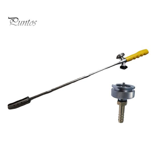 Уличная горелка для сорняков со съемной длинной ручкой, регулируемым клапаном управления пламенем, горелка для сжигания сорняков на пропане для кемпинга