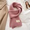 Knitted Scarf  New Autumn Winter Warm Scarf Fashion Scarves Korean Version For Girl Boy Soft Neckerchief Cashmere Imitation