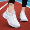 Women Sports Shoes New Breathable Casual Women's Shoes Lightweight Concise Soft Running Shoes Lace Up Large Size Women Sneakers
